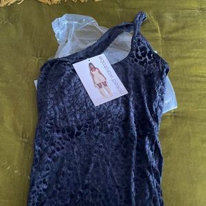 Leopard one shoulder top